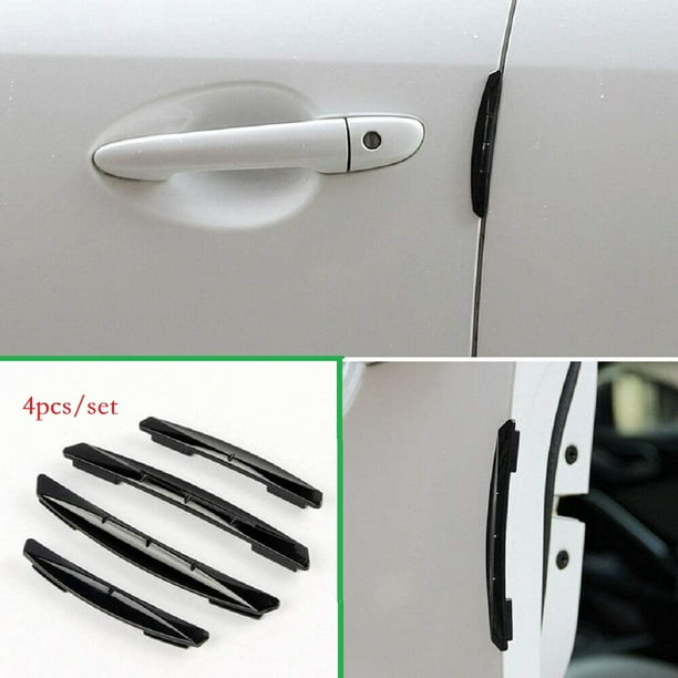 4pcs Car Door Edge Guard Strips Scratch Protector Anti-collision Molding Trims 